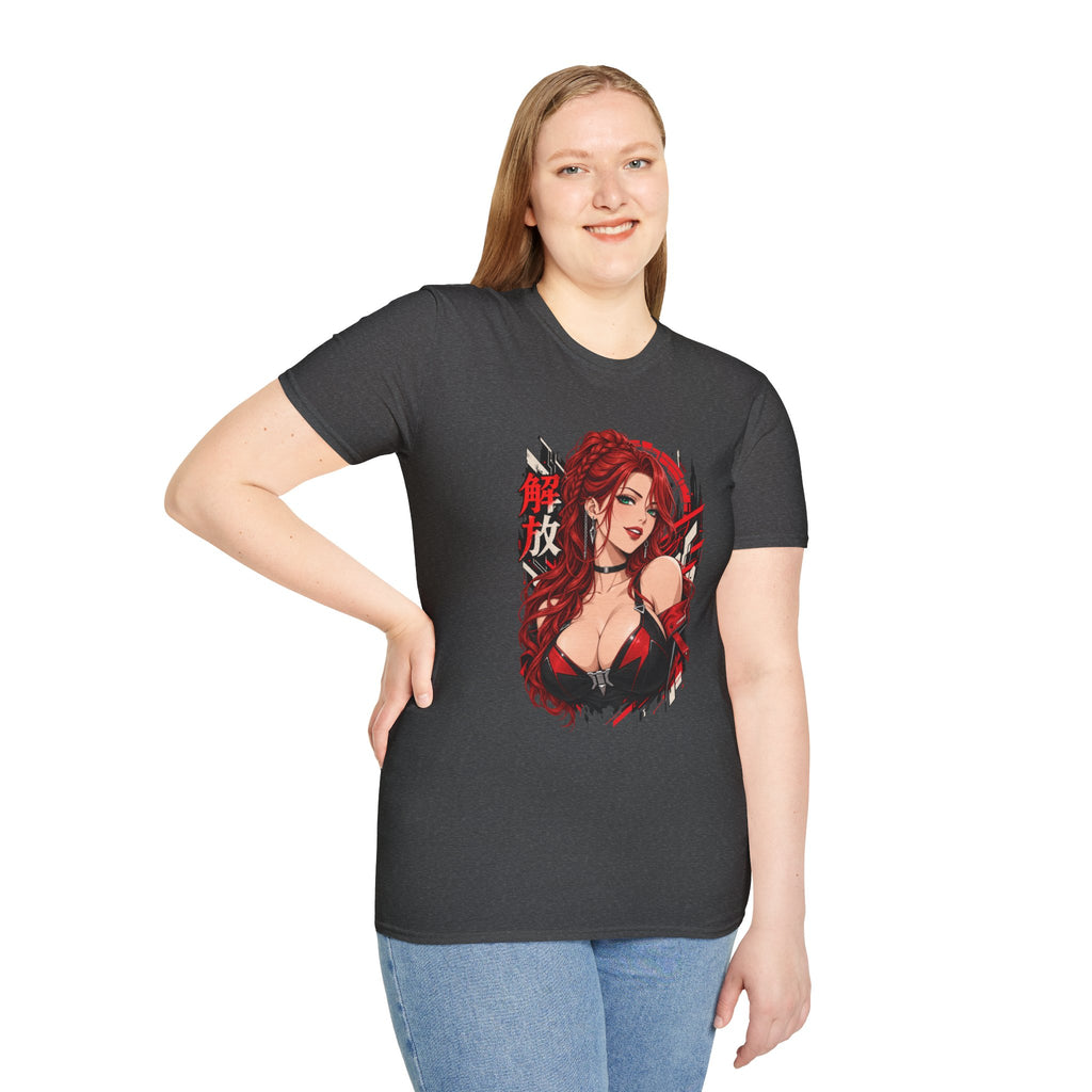 Red Widow | Sexy Anime Pin Up Girl | Waifu T-Shirt