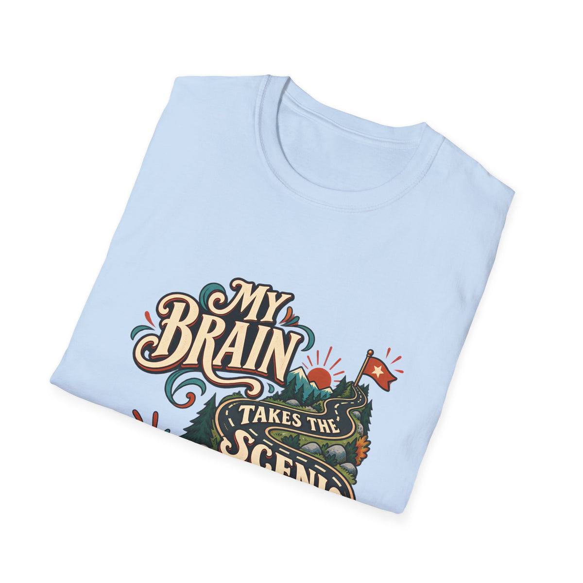 The Scenic Route | A Beautifully Different Mind | Neurodivergent Shirt