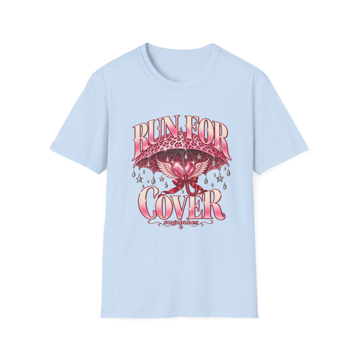 Run For Cover | Sugababes | Pink Umbrella Graphic T Shirt