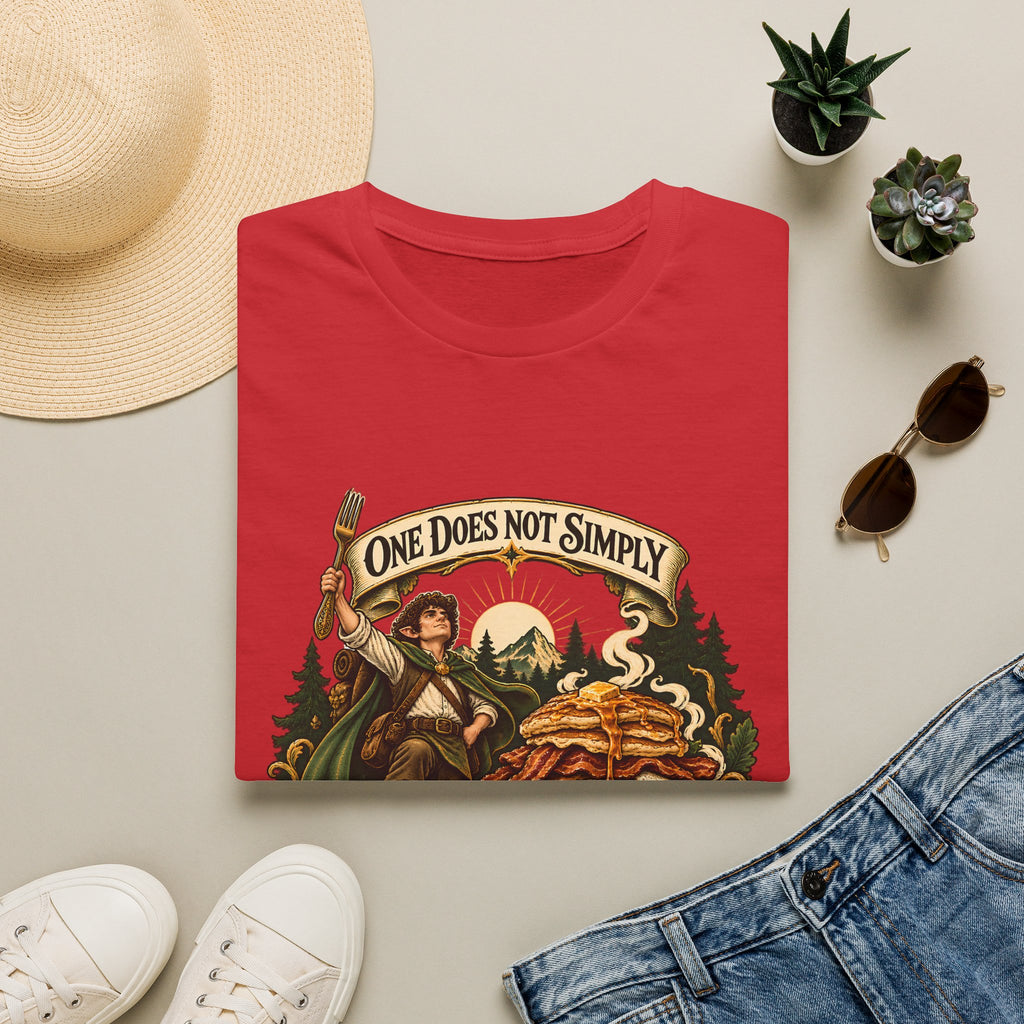 One Does Not Simply Skip Second Breakfast | Funny Hobbit Breakfast Graphic