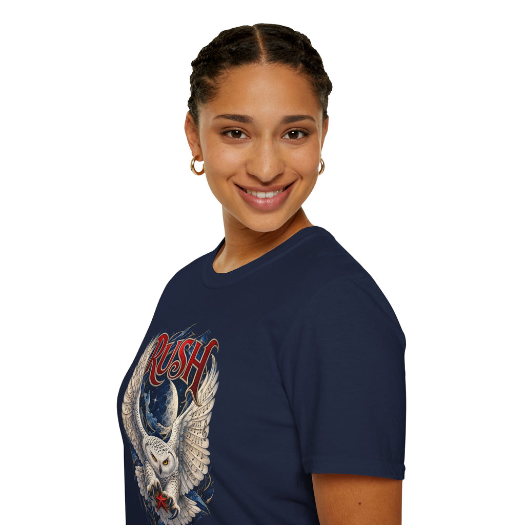 Rush | Fly by Night | Prog Rock | Owl Band Graphic T-Shirt