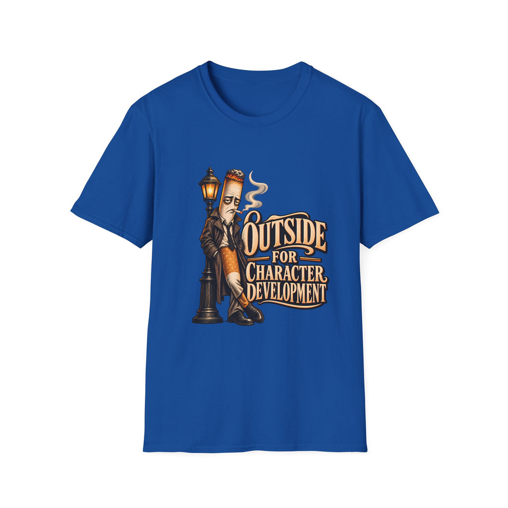 Outside for Character Development | Humorous Vintage Cigarette Graphic