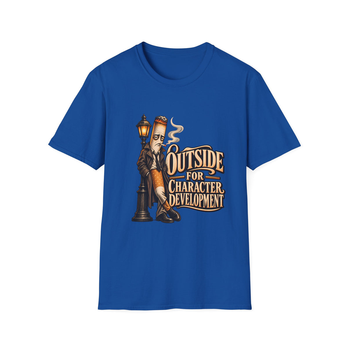 Outside for Character Development | Humorous Vintage Cigarette Graphic