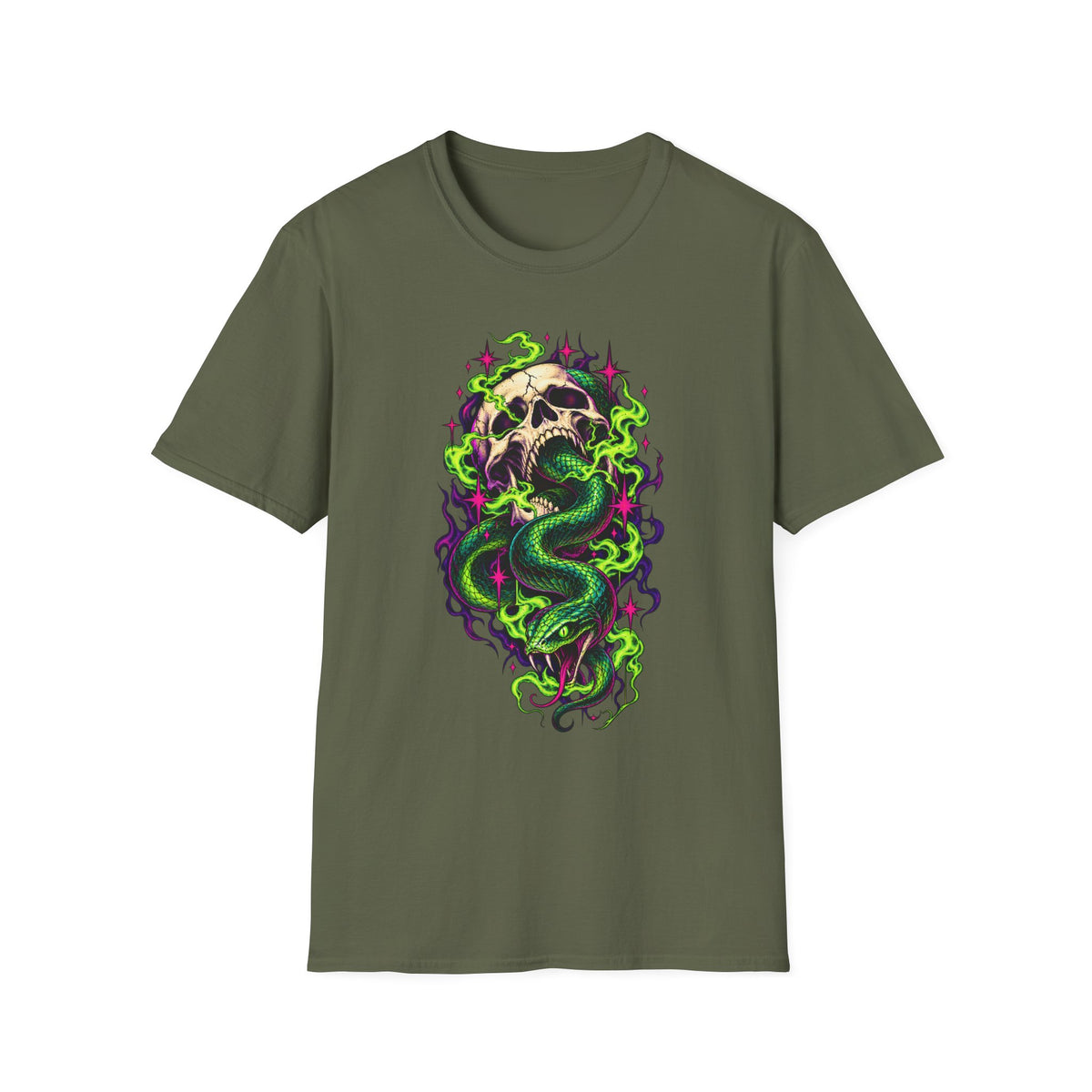 Dark Mark | Skull & Neon Snake Harry Potter T-Shirt