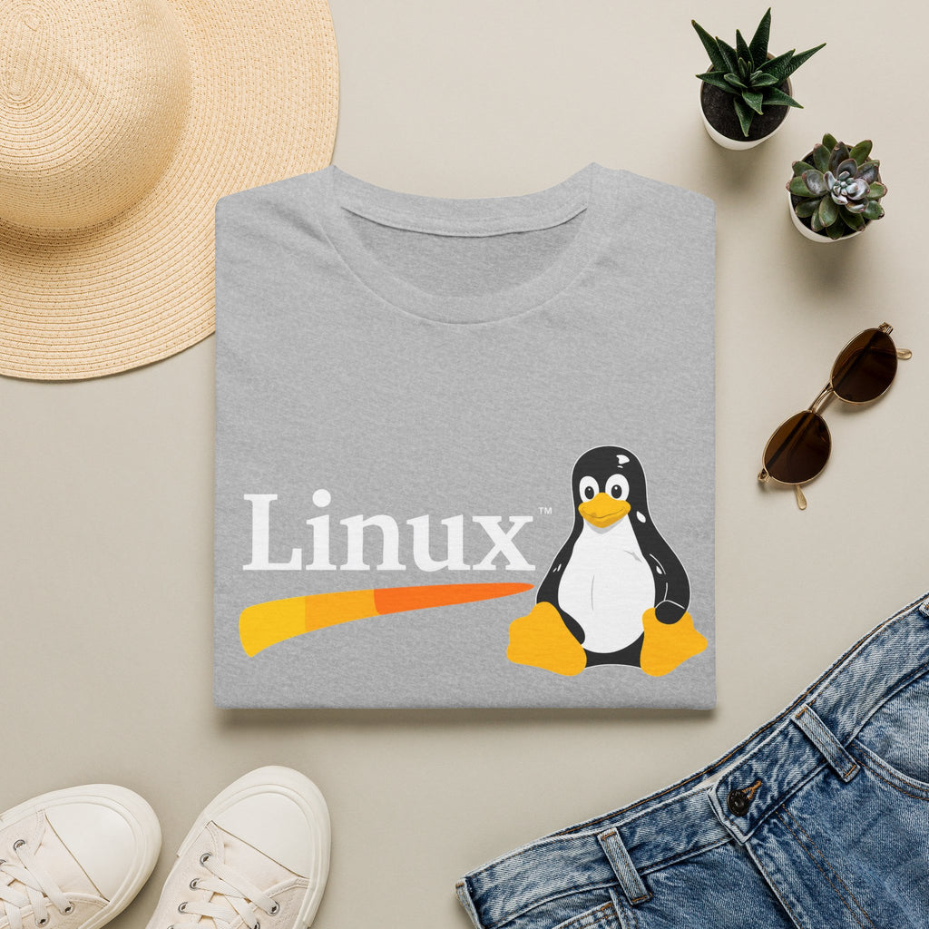 Linux Penguin Logo T‑Shirt — Retro Tech Tee for Developers & Open Source Fans