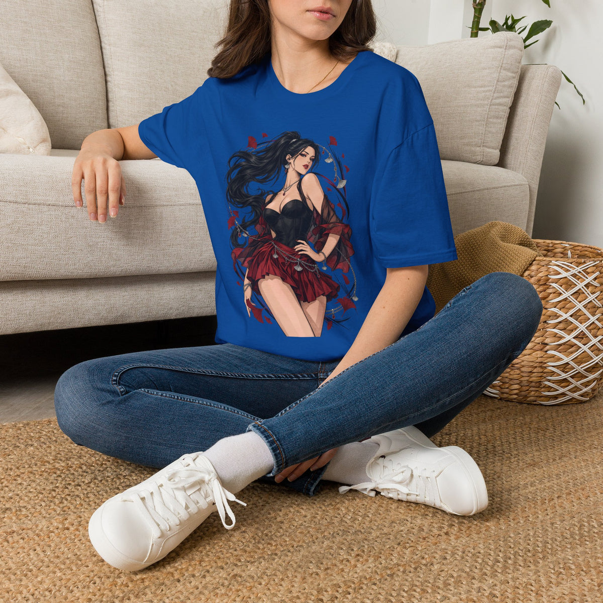 Victoria | Japanese Anime Style Sexy Pin Up Girl Graphic Shirt