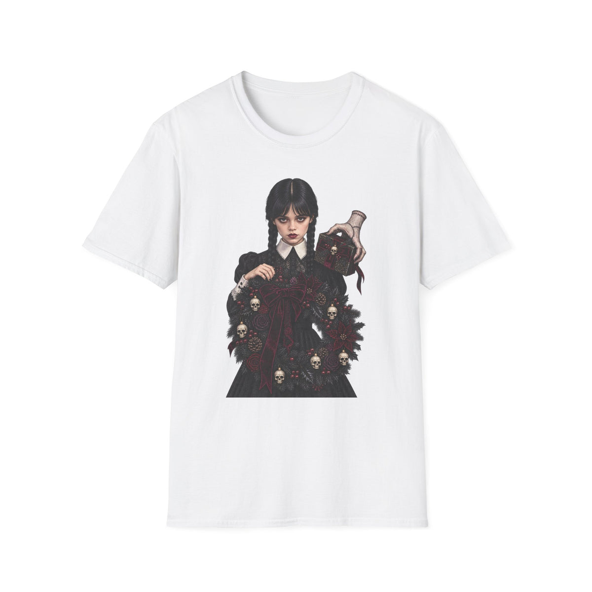 Wednesday Addams | Gothic Chrismtas Portrait T-Shirt