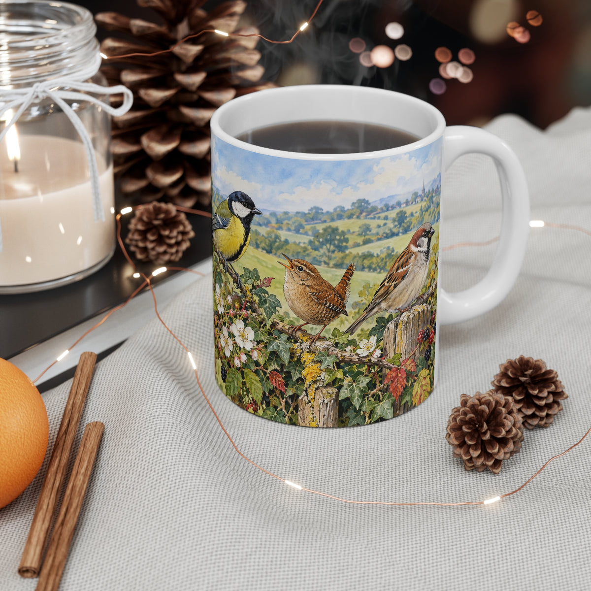 Garden Birds | Floral Bird Watcher Gift (11oz)