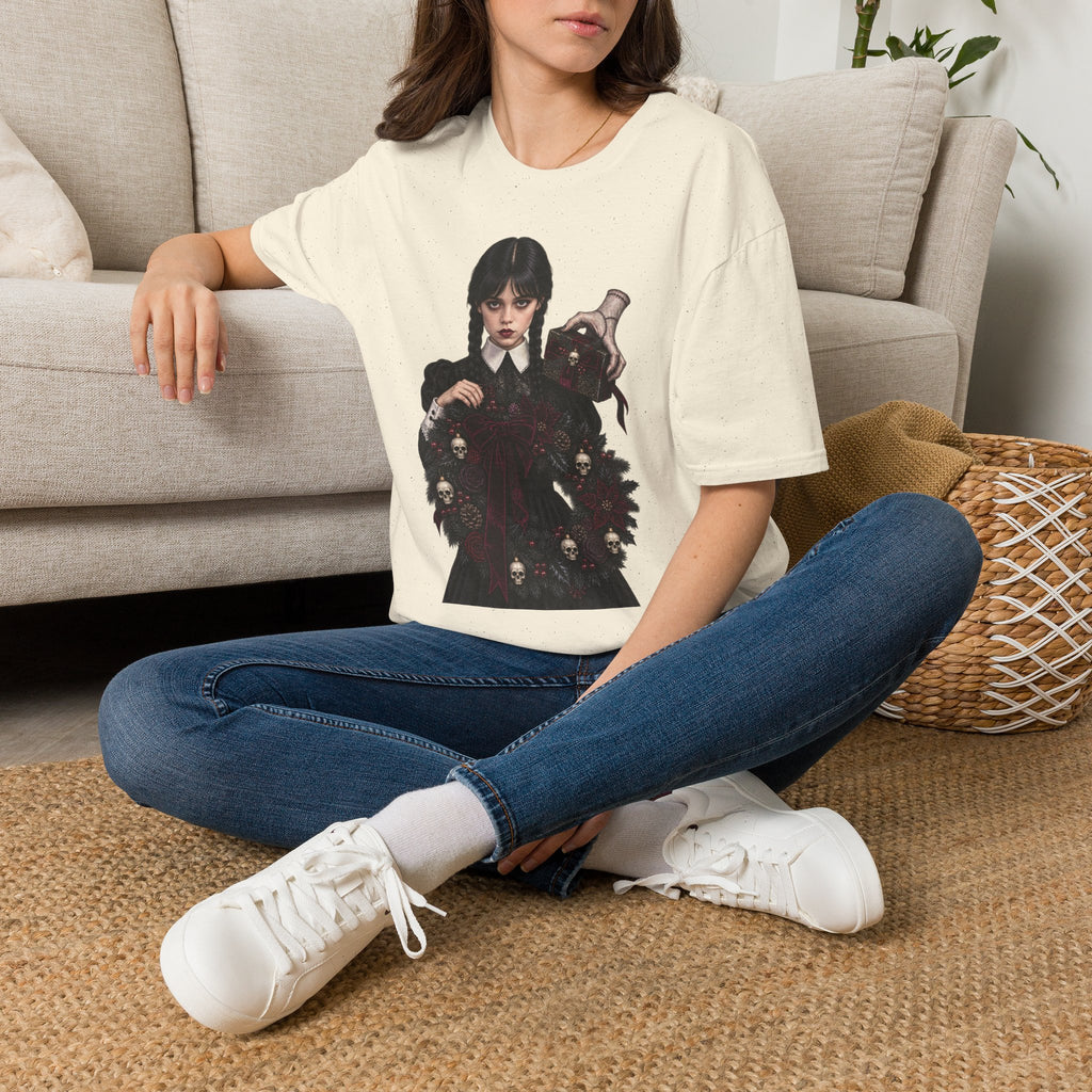 Wednesday Addams | Gothic Chrismtas Portrait T-Shirt