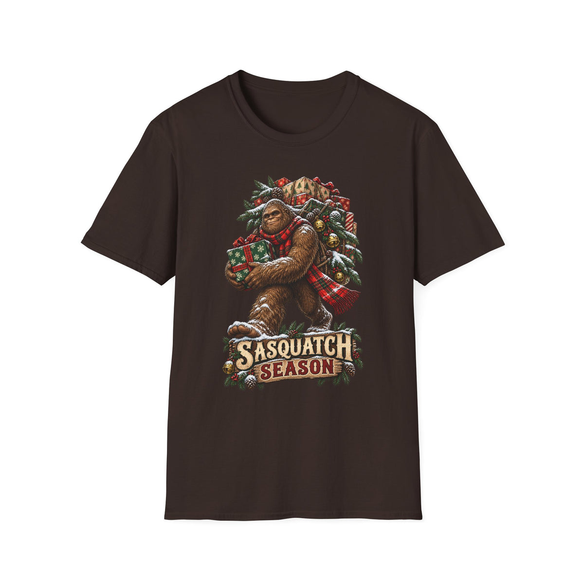 Bigfoot Chrismtas | Sasquatch Season Christmas T-Shirt