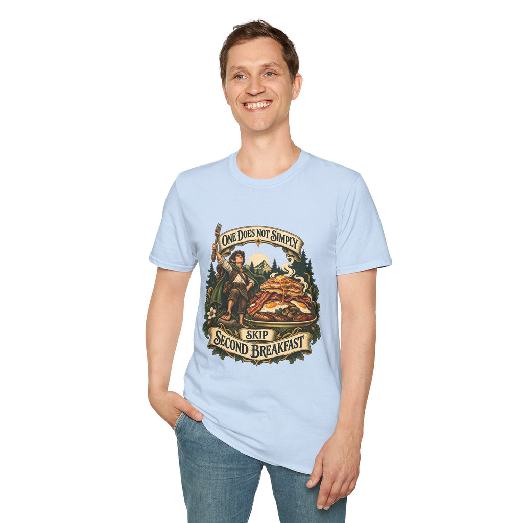 One Does Not Simply Skip Second Breakfast | Funny Hobbit Breakfast Graphic