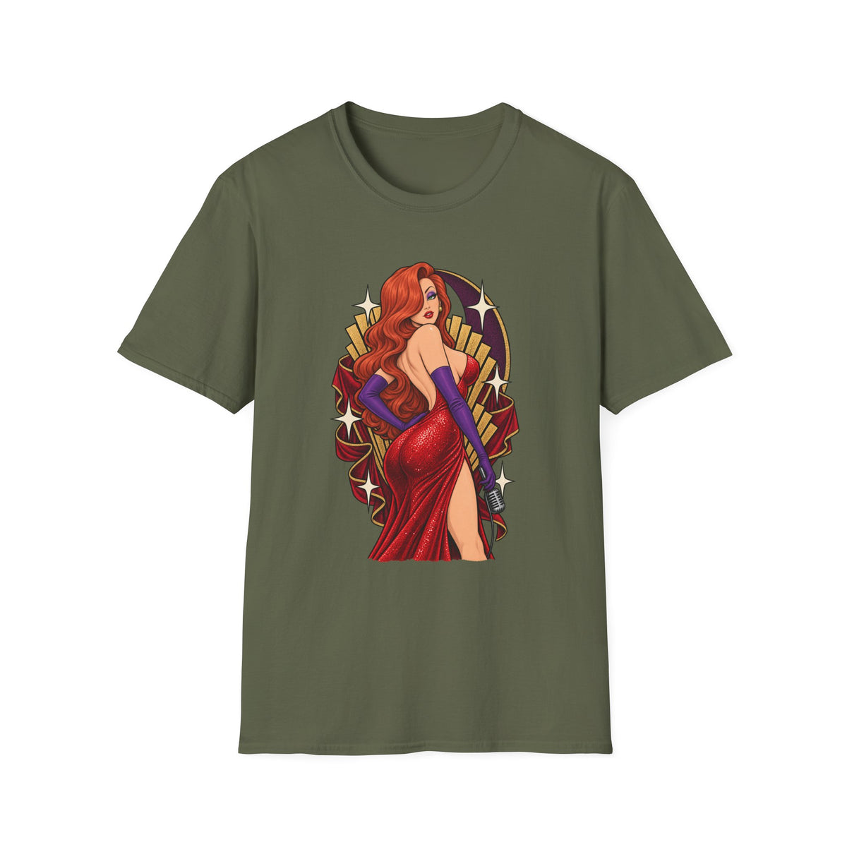 Jessica Rabbit | Looney Tunes Pin Up Style Singer T Shirt