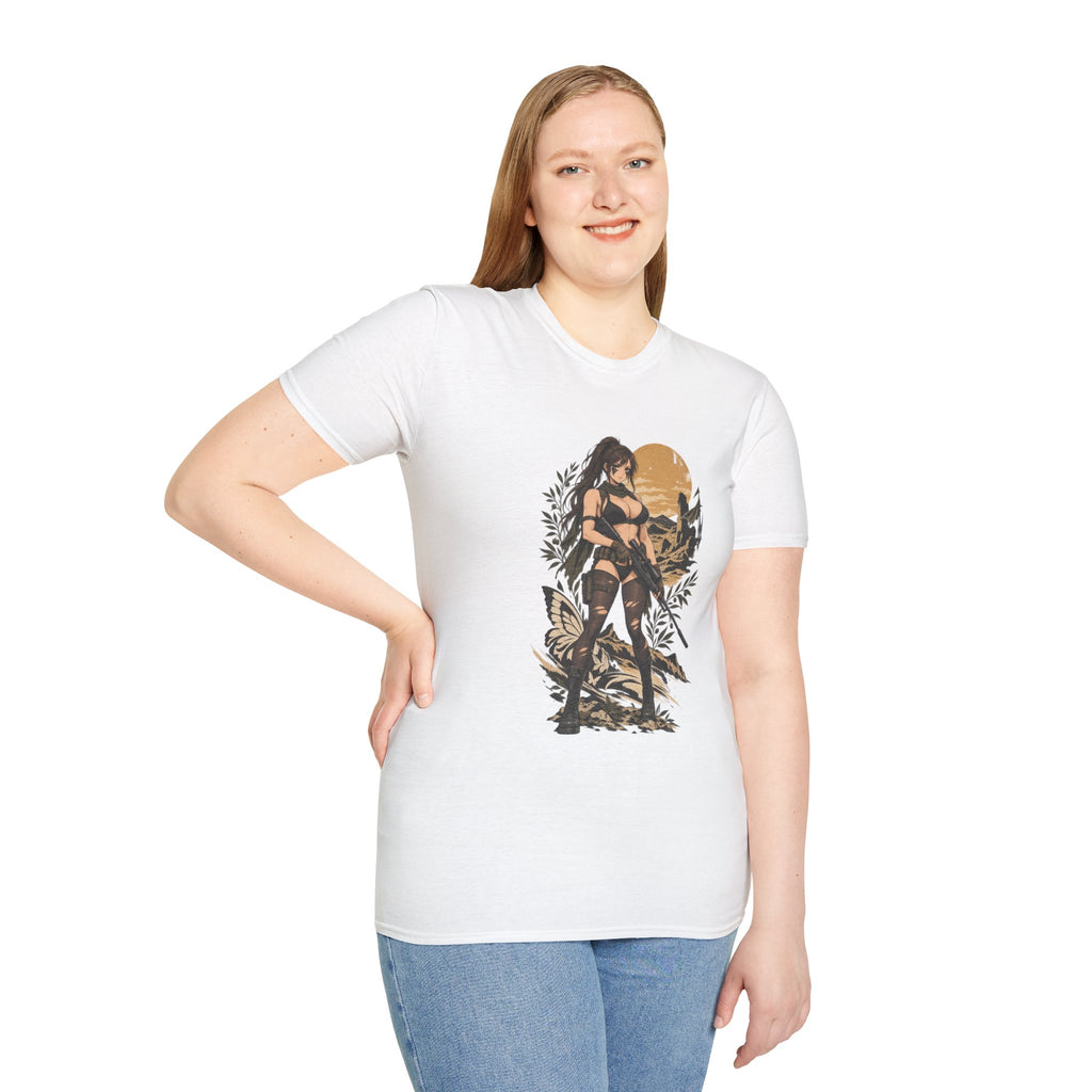 Quiet | Metal Gear | Sexy Sniper Pin up Fantasy Warrior Woman T-Shirt