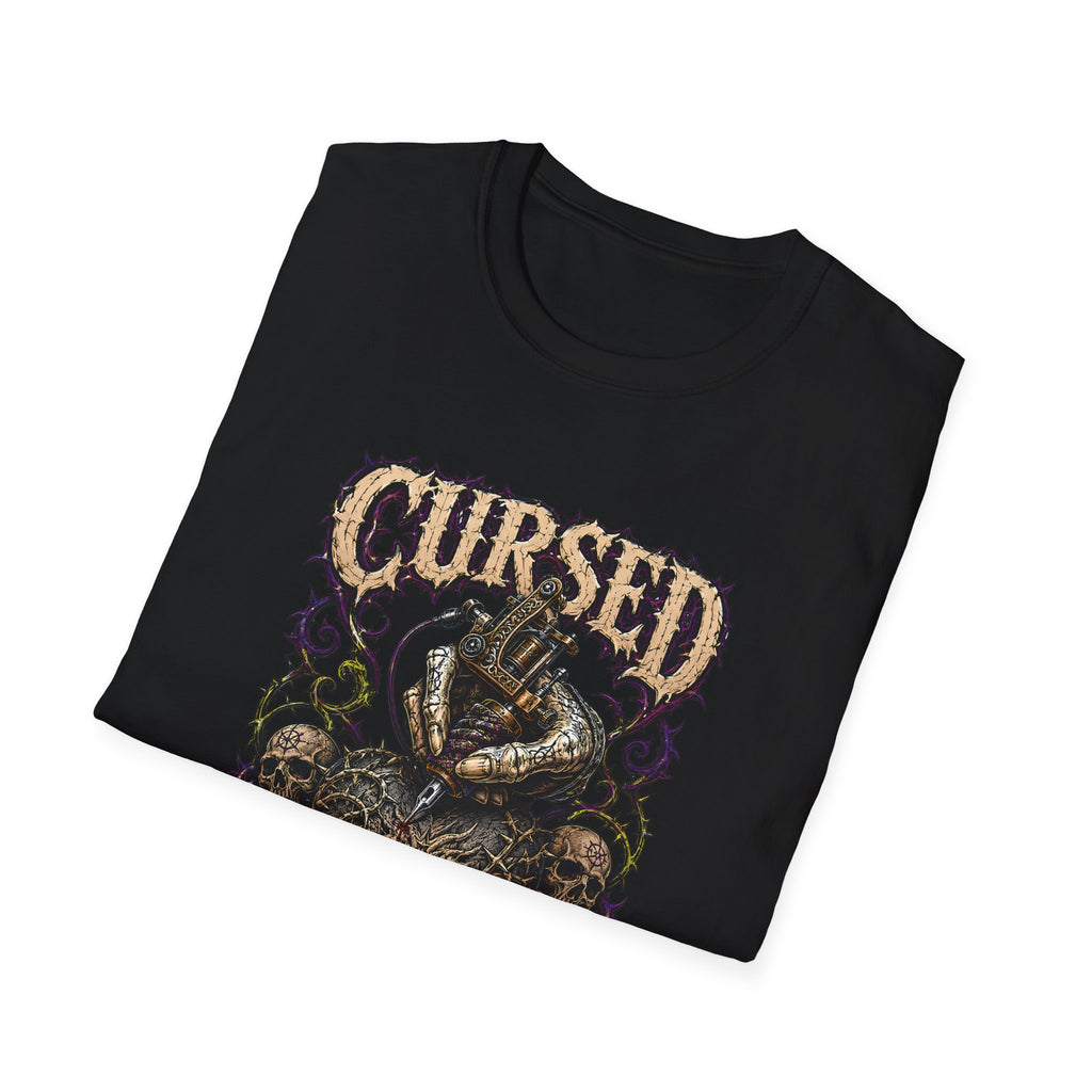 Cursed Perfection Tattoo T-Shirt - Dark Gothic Snake Graphic Tee