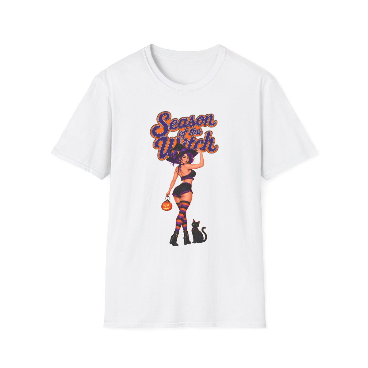 Season of the Witch T-Shirt — Retro Pinup Halloween Witch Graphic Tee