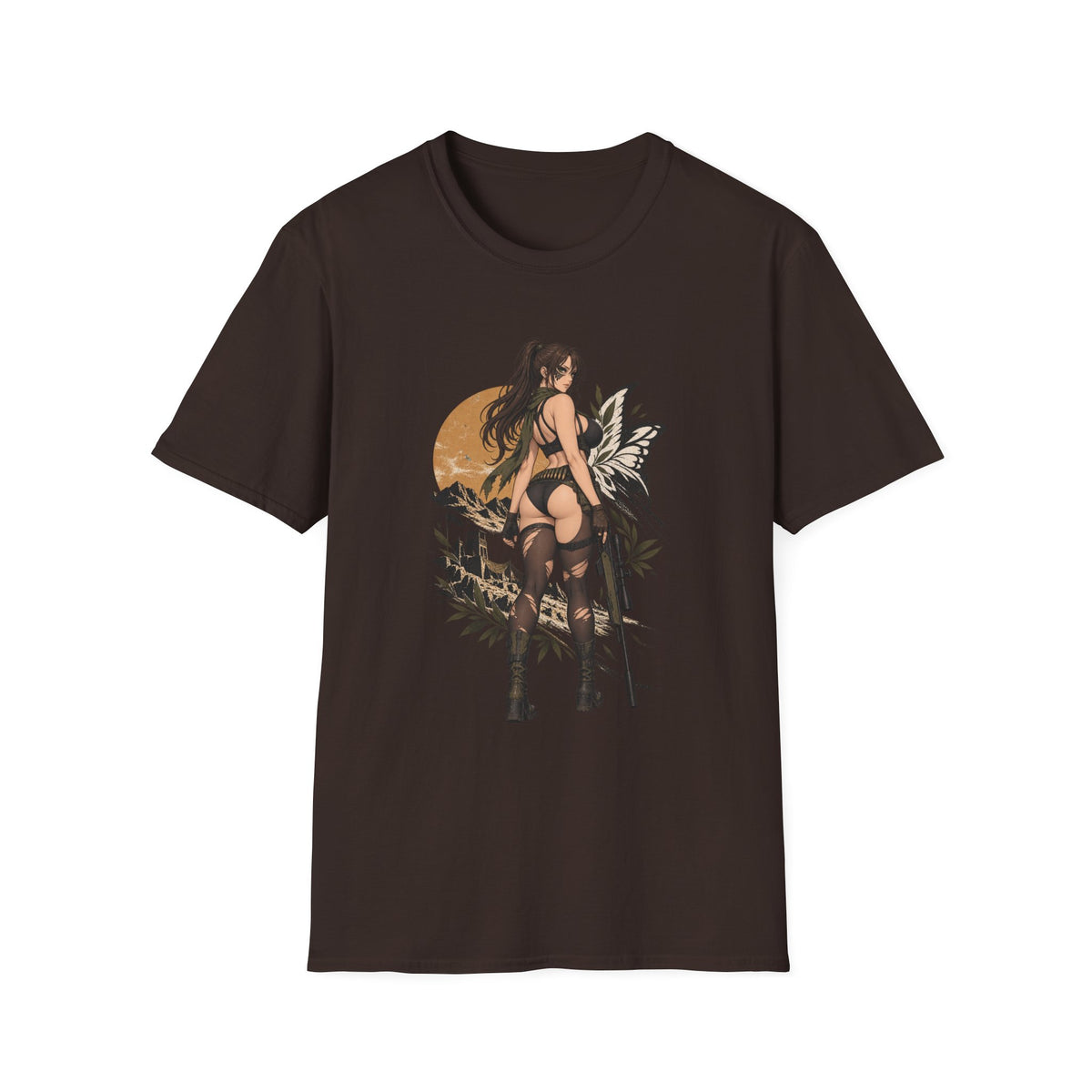 Metal Gear | Quiet | Sexy Pin Up Fantasy Sniper Girl T-Shirt