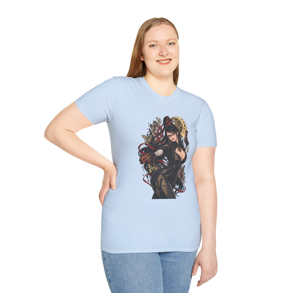 Bayonetta | Sexy Gothic Gaming Anime Pin Up Girl | Gothic Sorceress T-Shirt