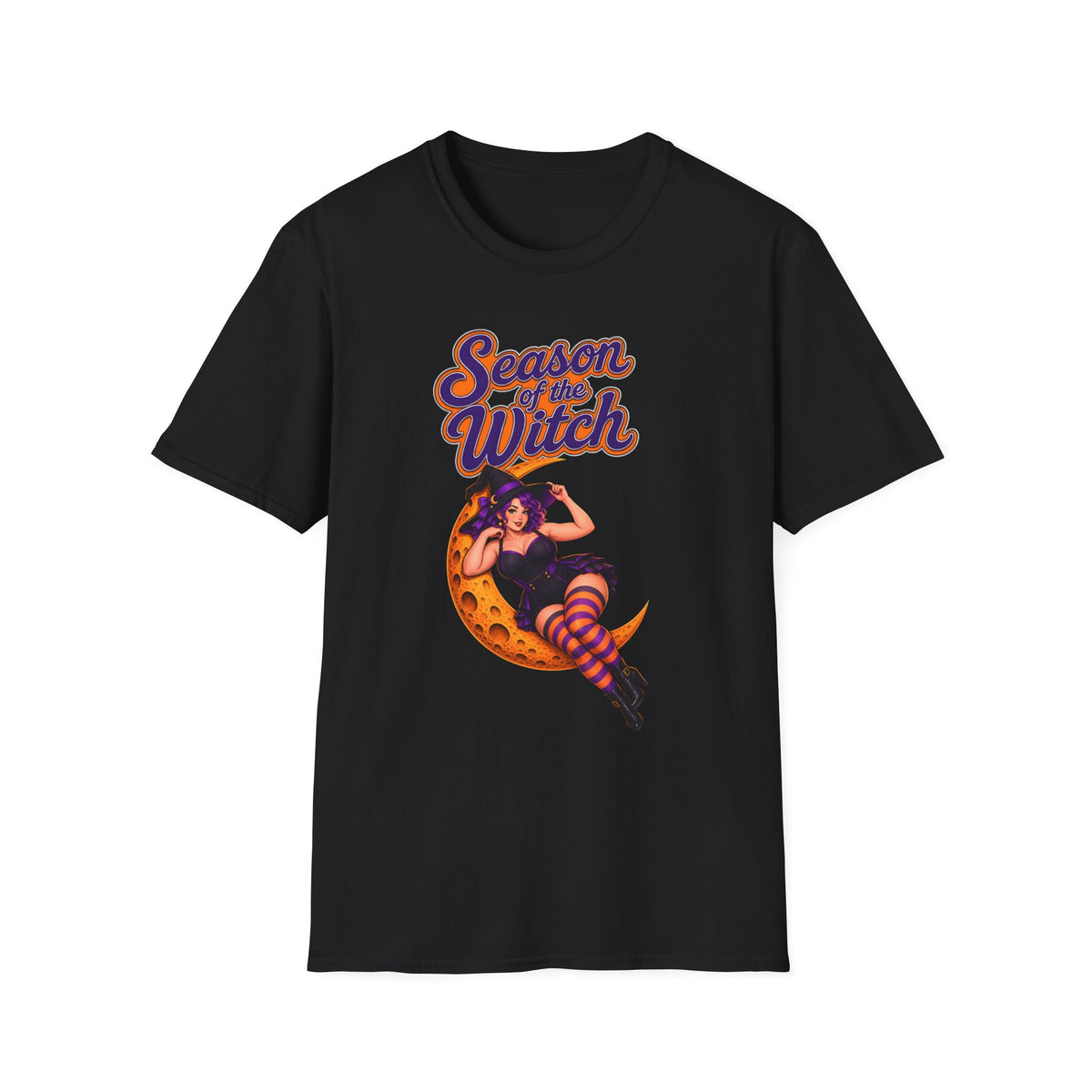 Season of the Witch T-Shirt — Retro Halloween Witch Moon Design