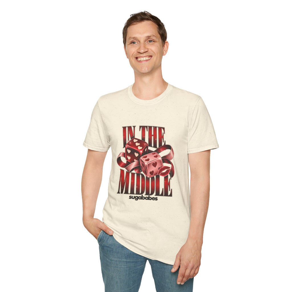 In The Middle | Sugababes | Retro Red Dice Graphic T Shirt
