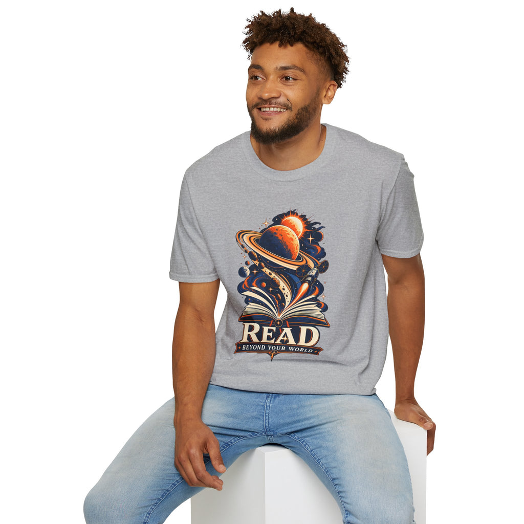 Read Beyond Your World | Book and Space Lovers T-Shirt | Project Hail Mary Inspired