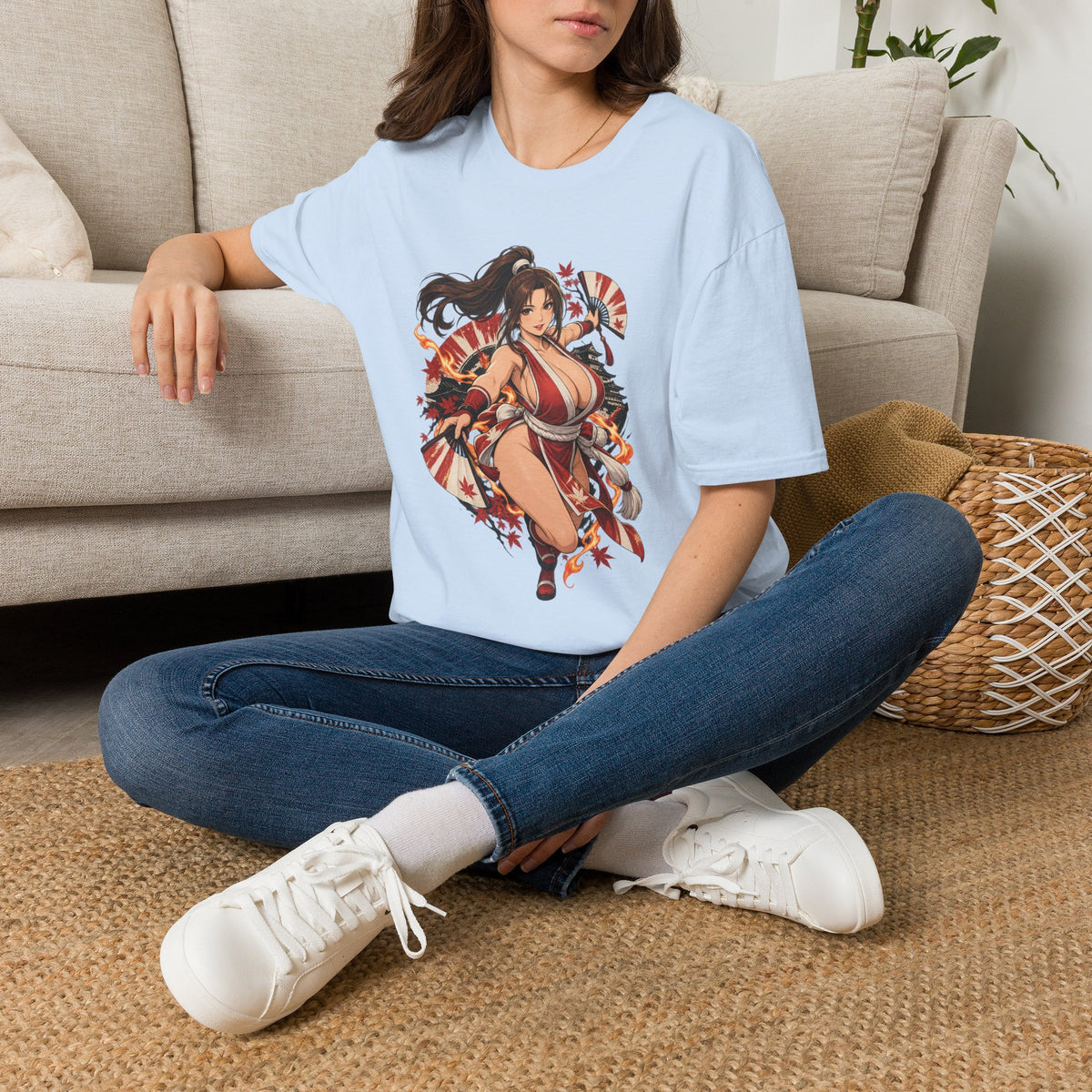 Mai Shiranui | Fatal Fury | Anime Style Pin up Girl Warrior T-Shirt