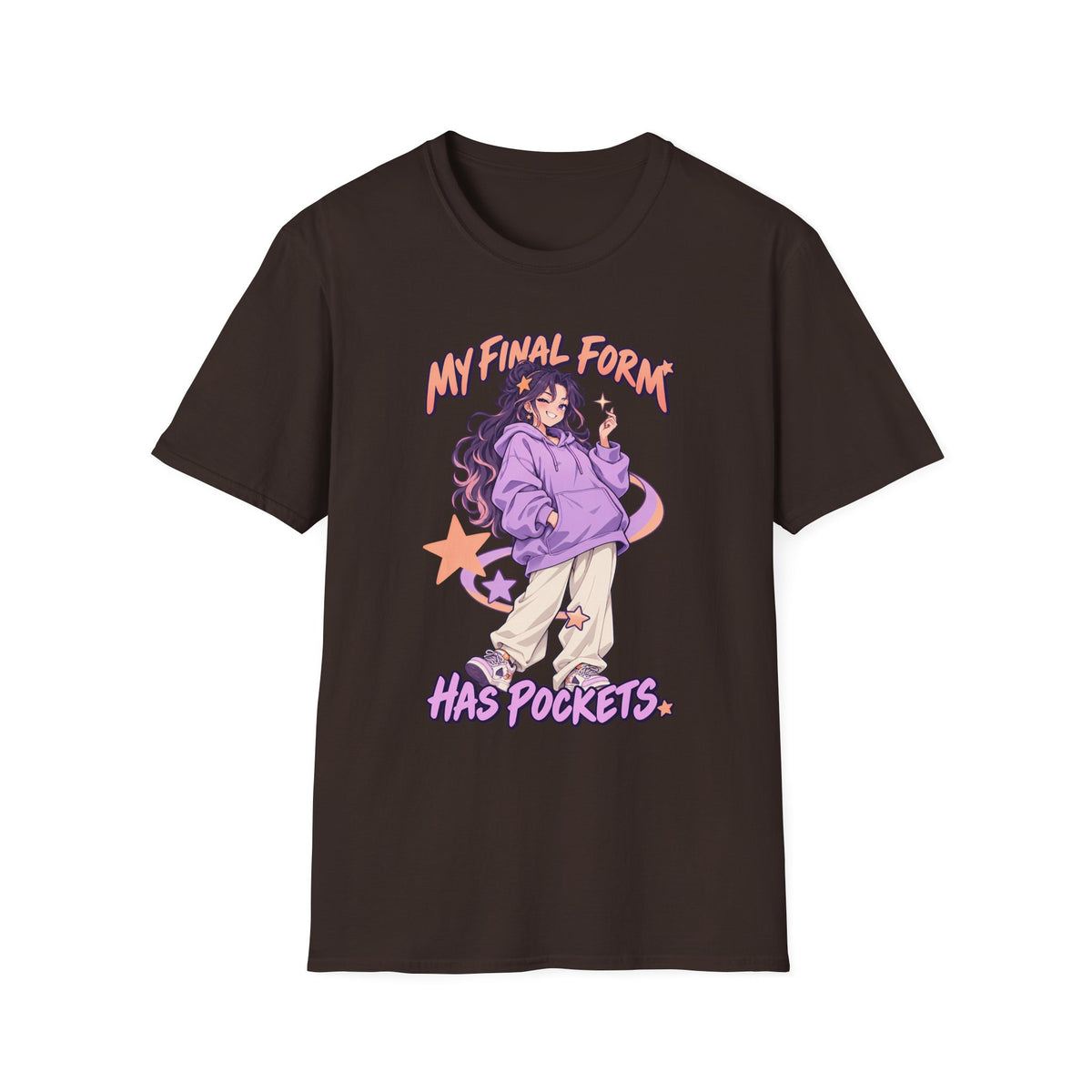 My Final Form Has Pockets | Cute Anime Girl Graphic Tee