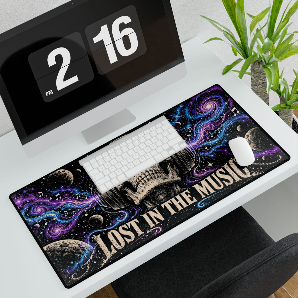 Mouse Pad | Lost in the Music Skull | Gaming/Office Desk Mat