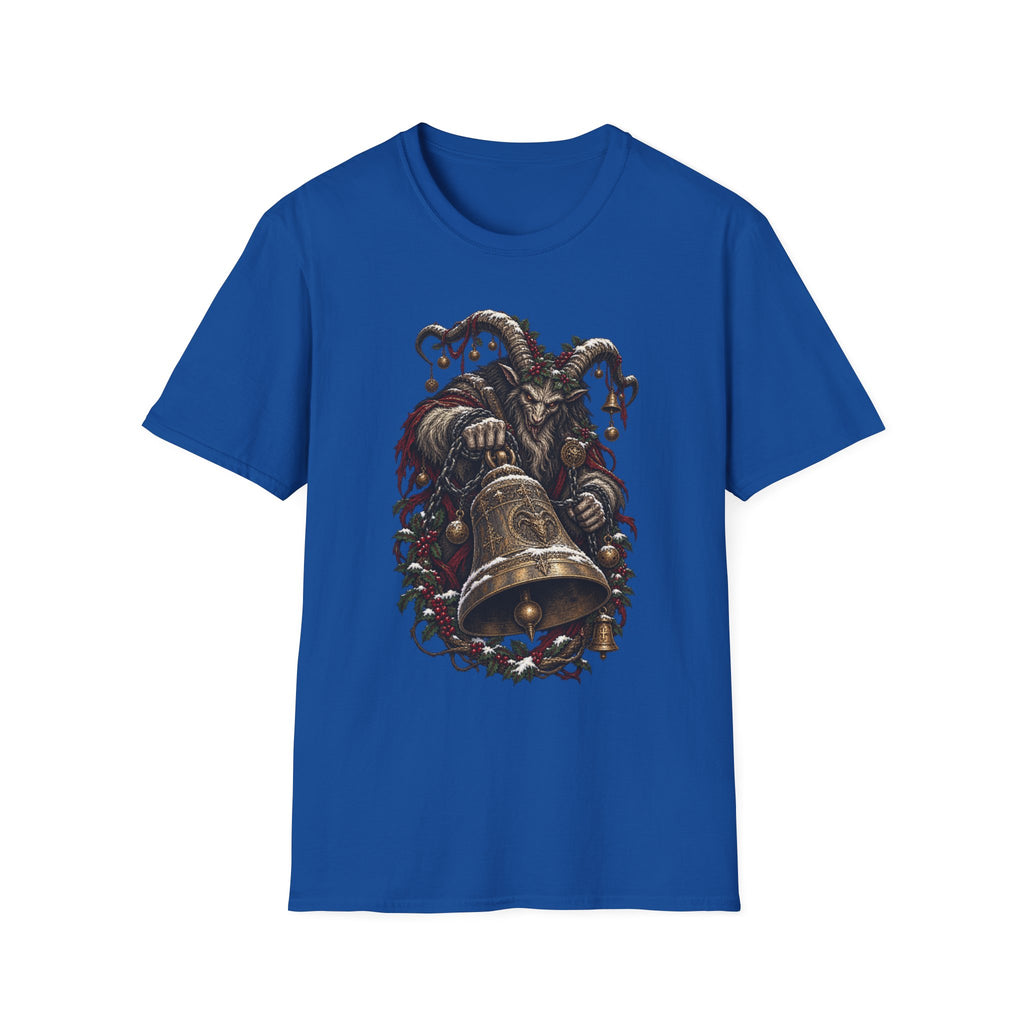 Krampus with Bell | Dark Christmas Demon T-Shirt