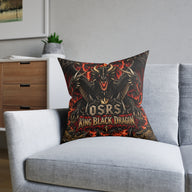 King Black Dragon OSRS RuneScape Cushion | Decorative Sofa Pillow