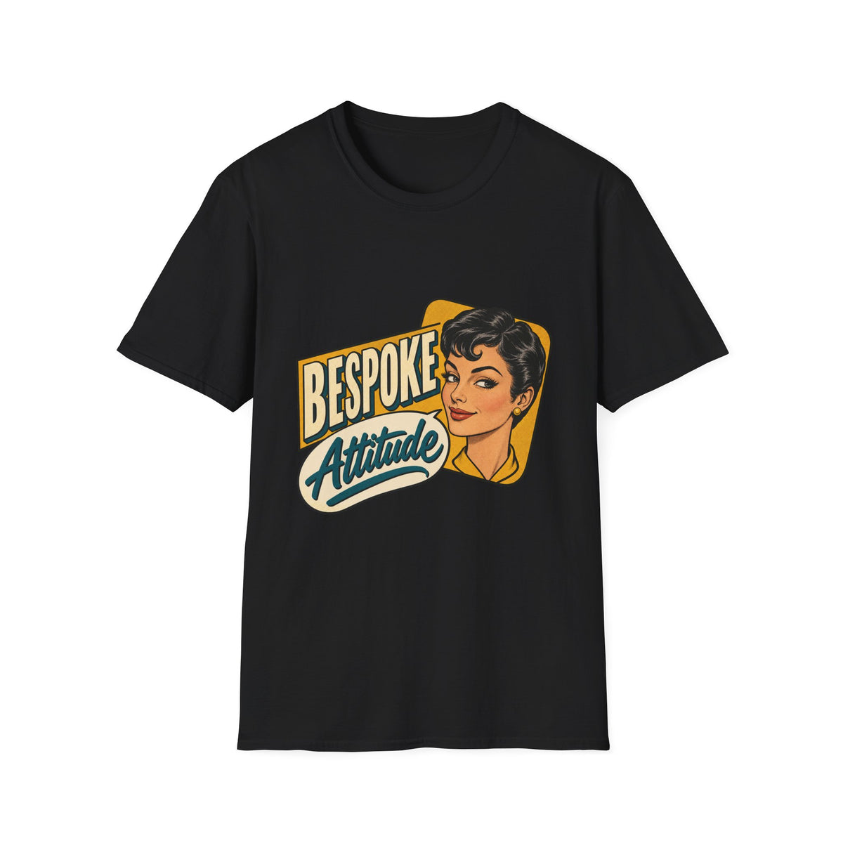 Bespoke Attitude Retro Style Graphic | Vintage 1950s Pinup Tee