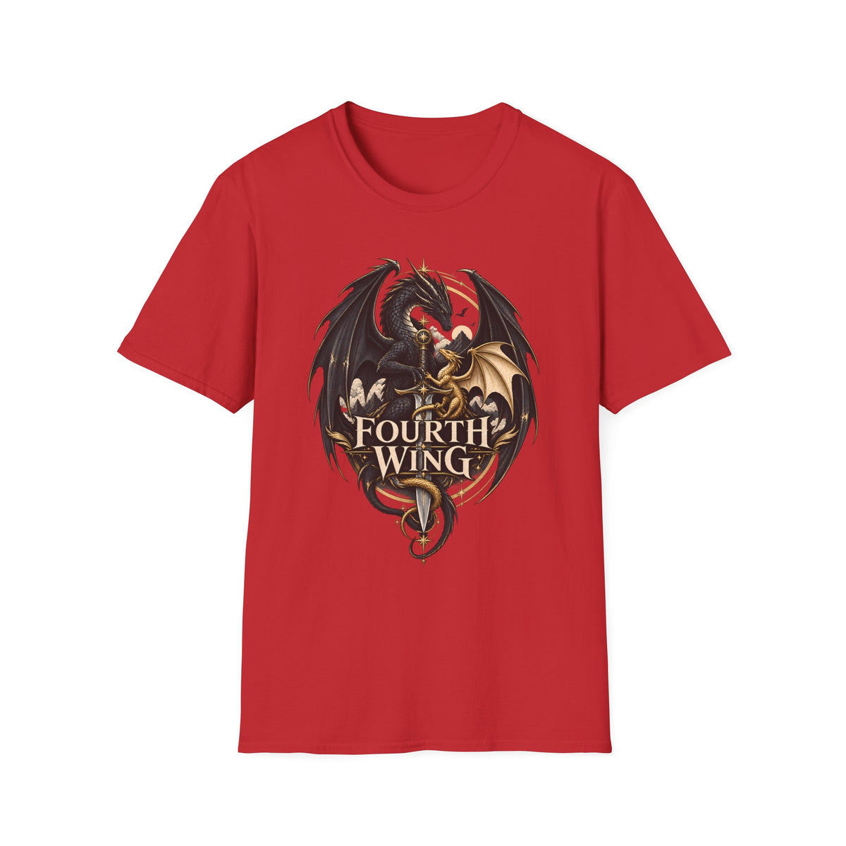 Fourth Wing | Book Inspired Dragon Logo | Fantasy Book T-Shirt