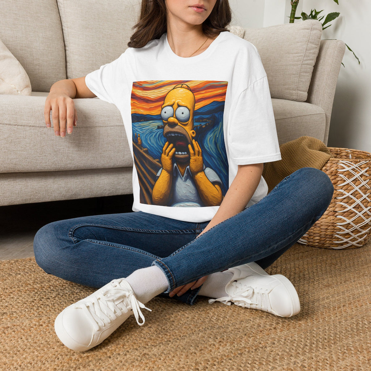 Homer Scream T-Shirt — Parody Pop Art Graphic Tee