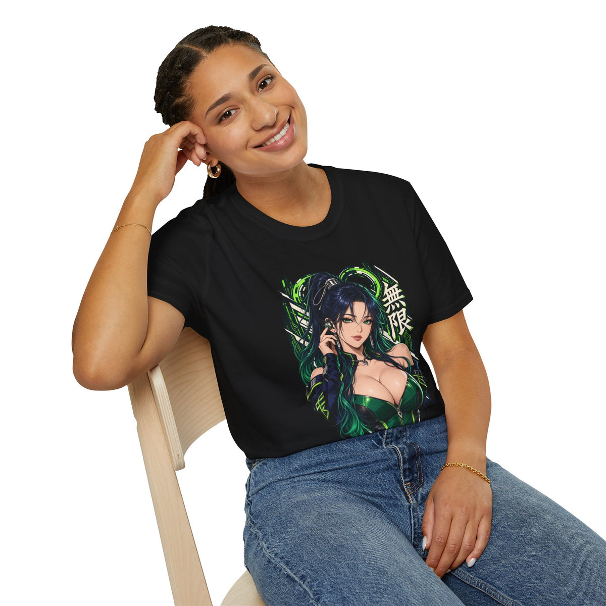 Infinity | Sexy Anime Ninja Pin Up Woman Graphic T-Shirt