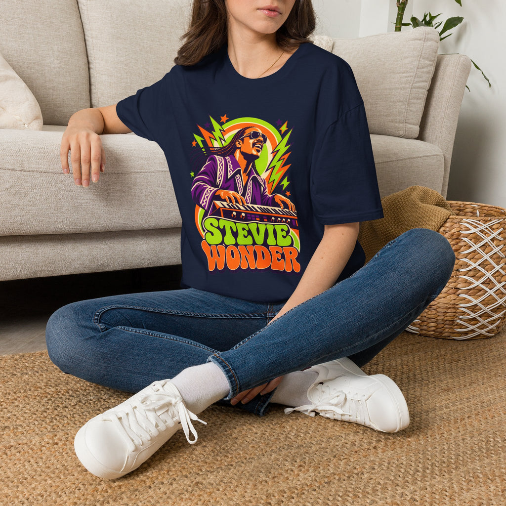Retro Music Legend Stevie Wonder Graphic Tee