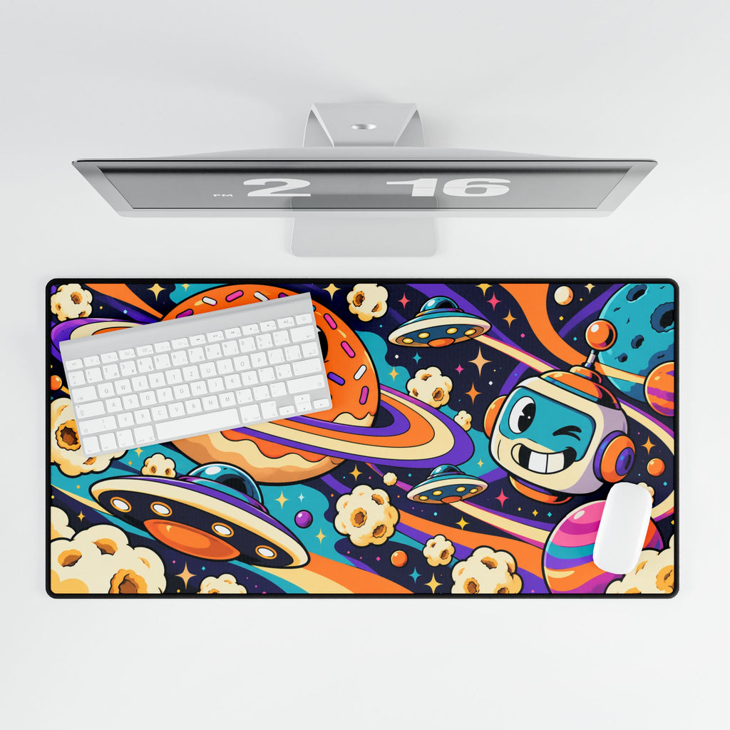 Mouse pad | Cosmic Snack: Space Cartoon Desk Mat
