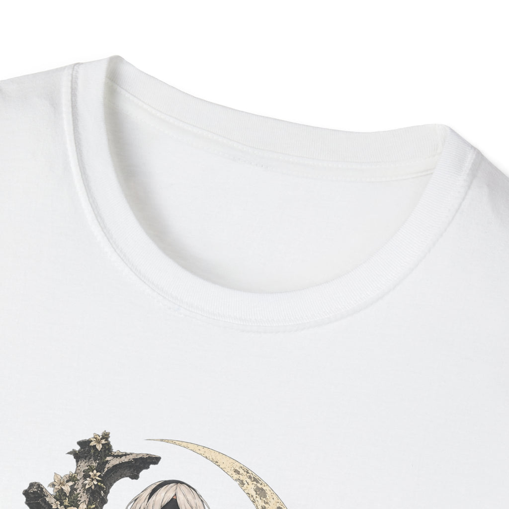 2B | Nie: Automata | Anime Gothic Warrior Moonlight Pin Up T-Shirt