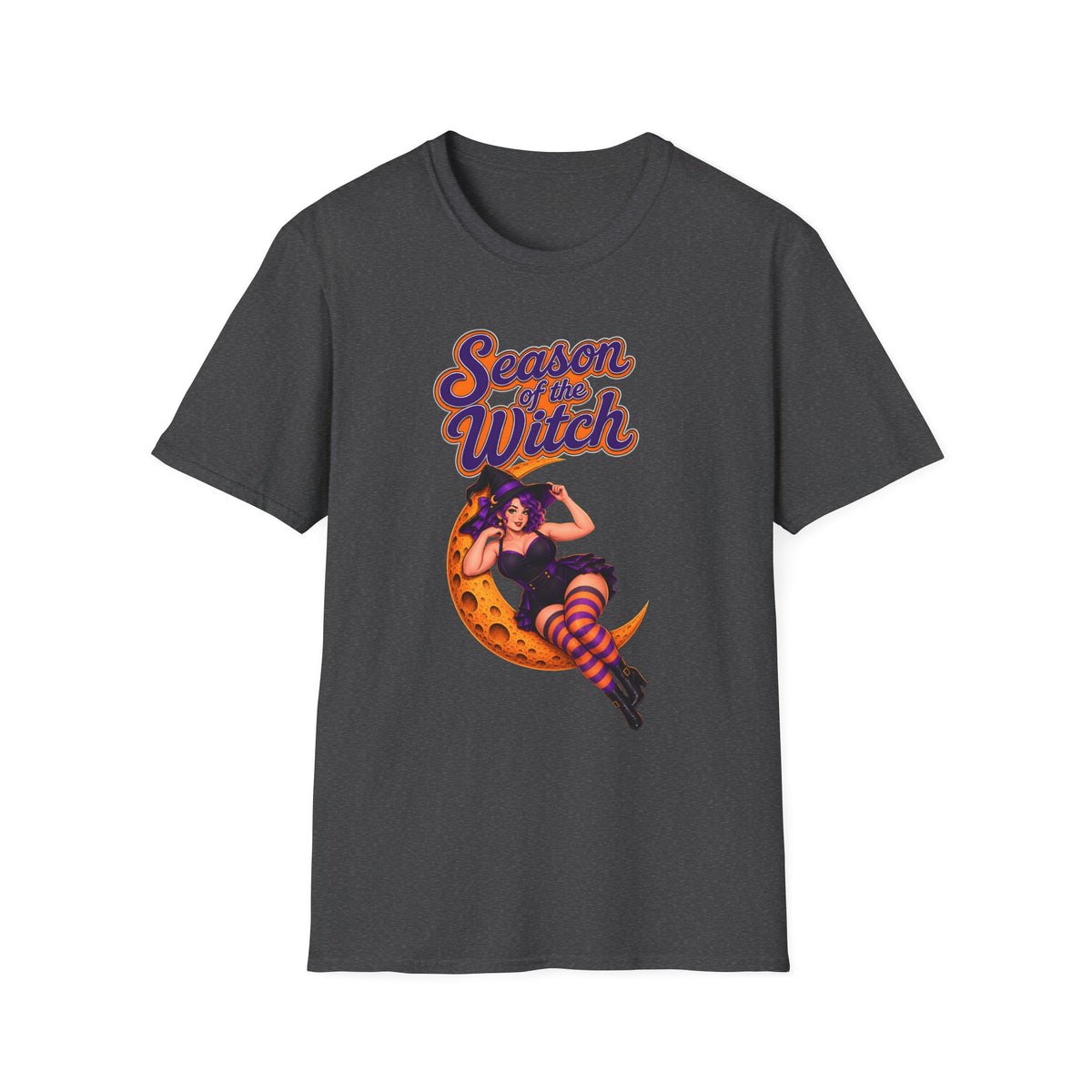 Season of the Witch T-Shirt — Retro Halloween Witch Moon Design