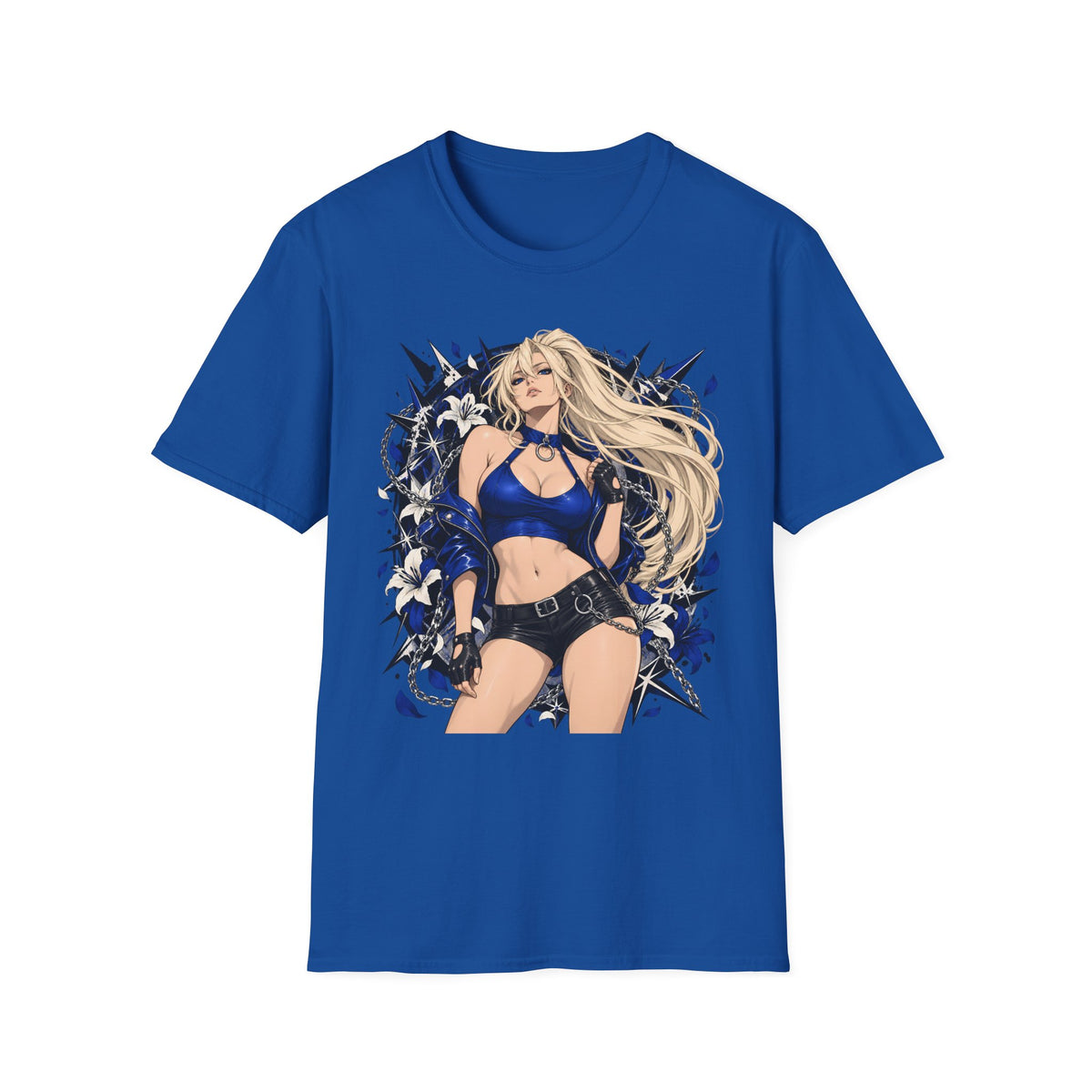 Electric Girl | Japanese Anime | Blonde Bombshell Pin Up Graphic Shirt
