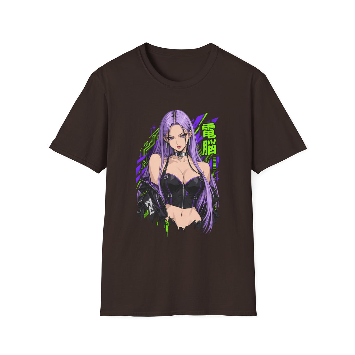 Violet | Anime Cyber Sexy Pin Up Girl T-Shirt