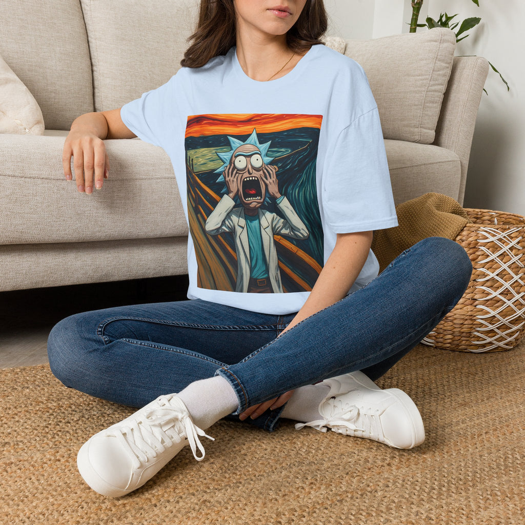 Rick Scream Tee — Rick and Morty Parody of The Scream T-Shirt