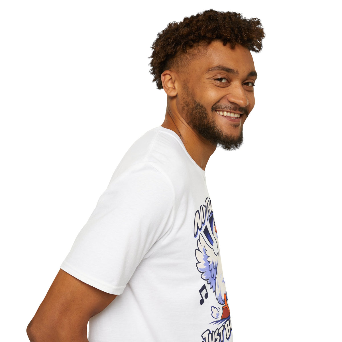 Cute Goose | No Thoughts, Just Boss Music T Shirt