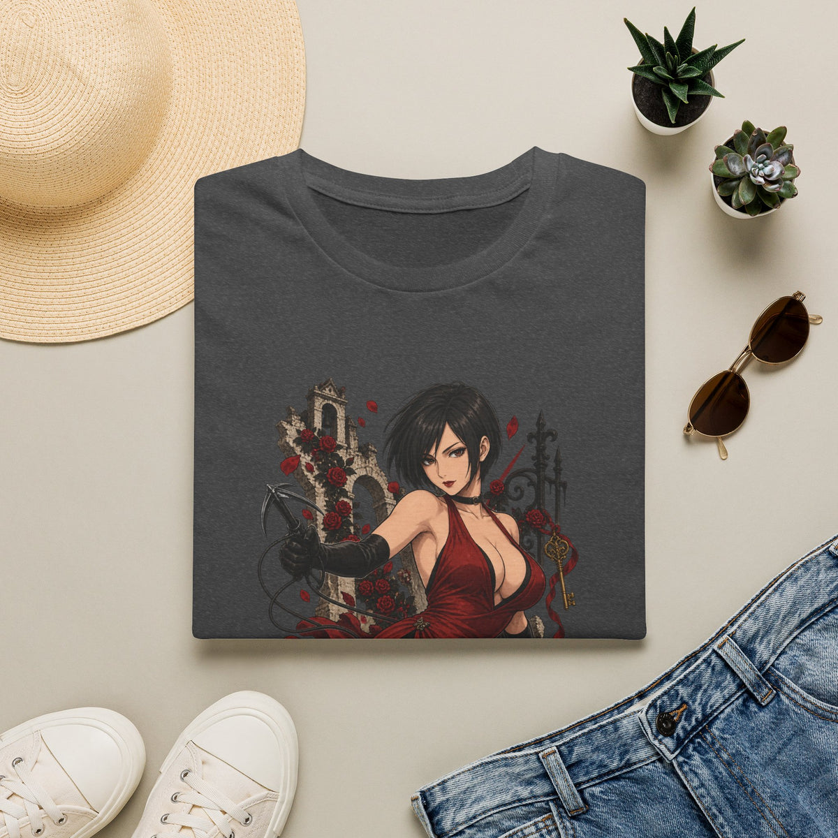 Ada Wong | Resident Evil | Anime Style Pin up Girl T-Shirt