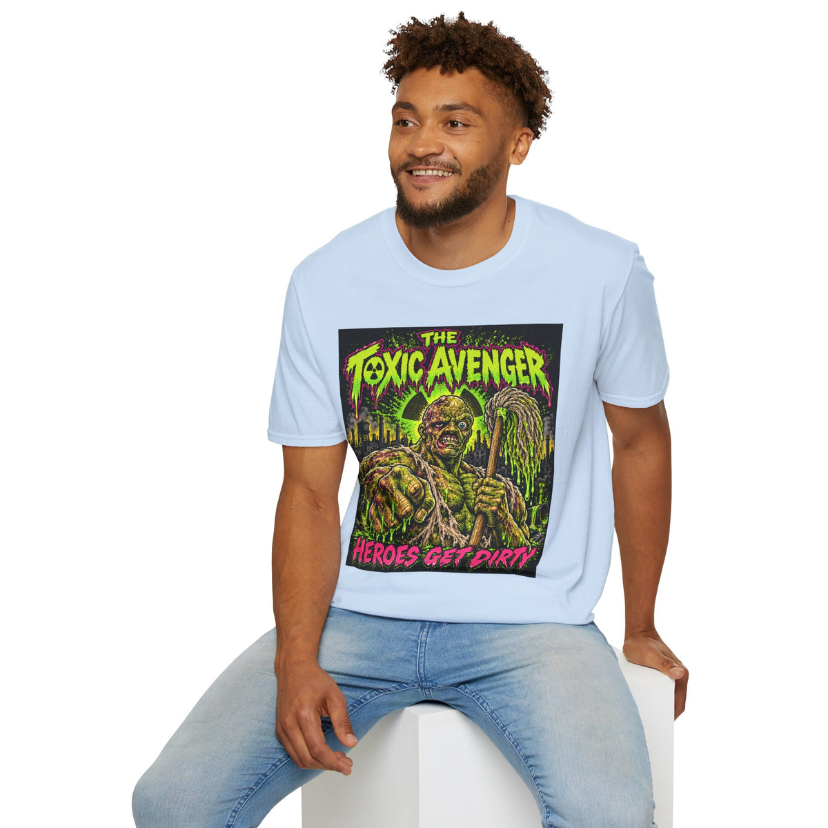 T-Shirt — The Toxic Avenger Graphic Tee (“Heroes Get Dirty”)