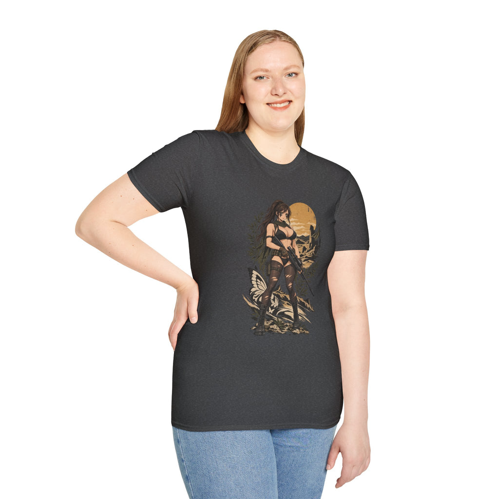 Quiet | Metal Gear | Sexy Sniper Pin up Fantasy Warrior Woman T-Shirt
