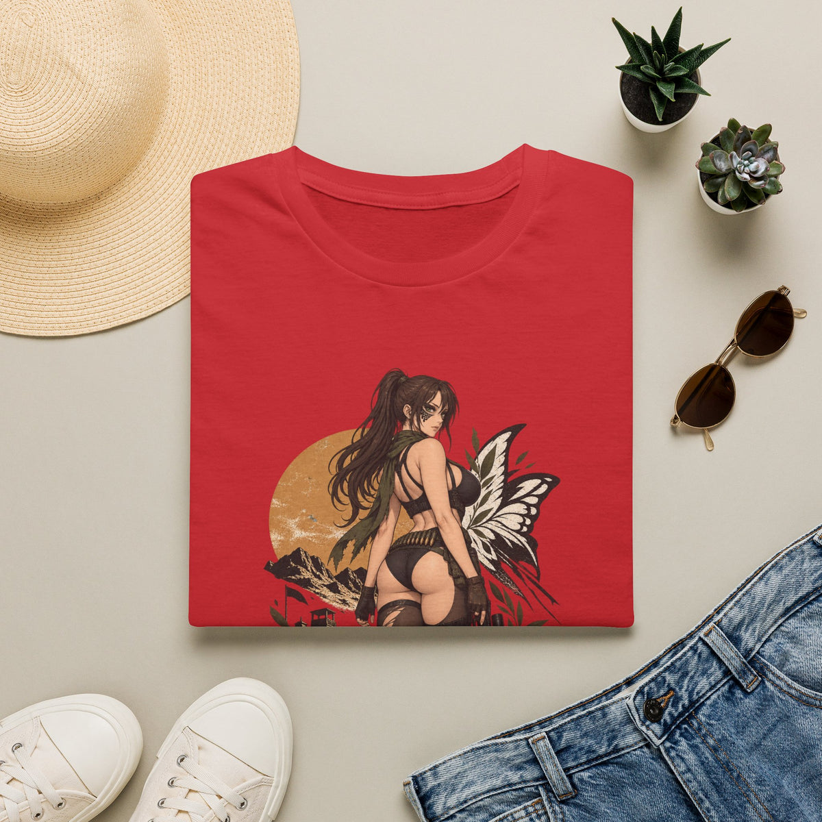 Metal Gear | Quiet | Sexy Pin Up Fantasy Sniper Girl T-Shirt