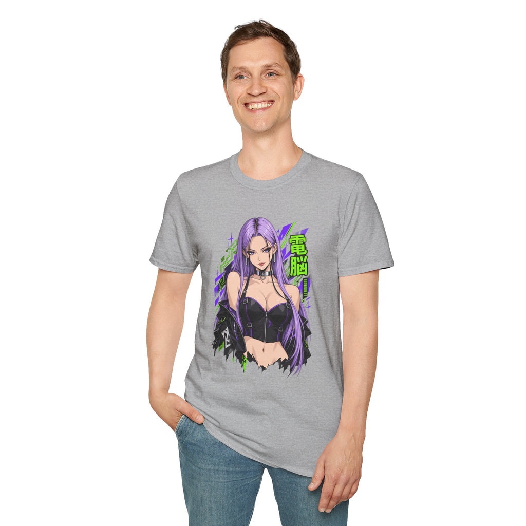 Violet | Anime Cyber Sexy Pin Up Girl T-Shirt
