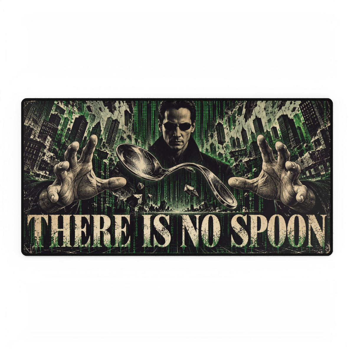 Matrix | There Is No Spoon | Gaming Desk Mat