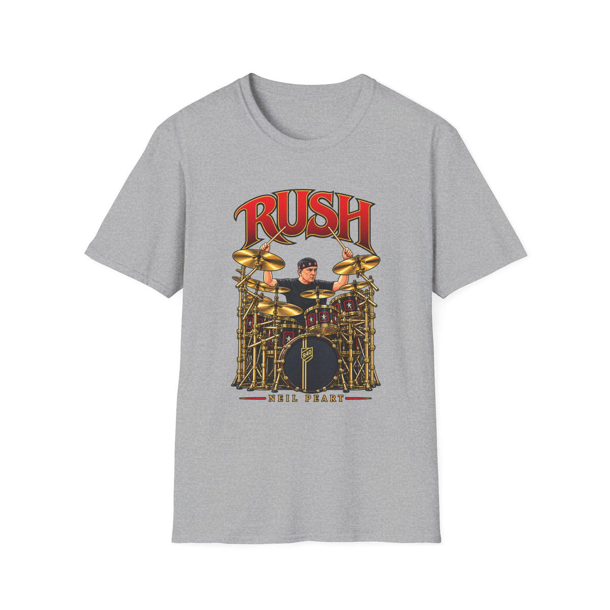 Rush | Neil Peart Drum Solo | Prog Rock Drummer Graphic T-Shirt