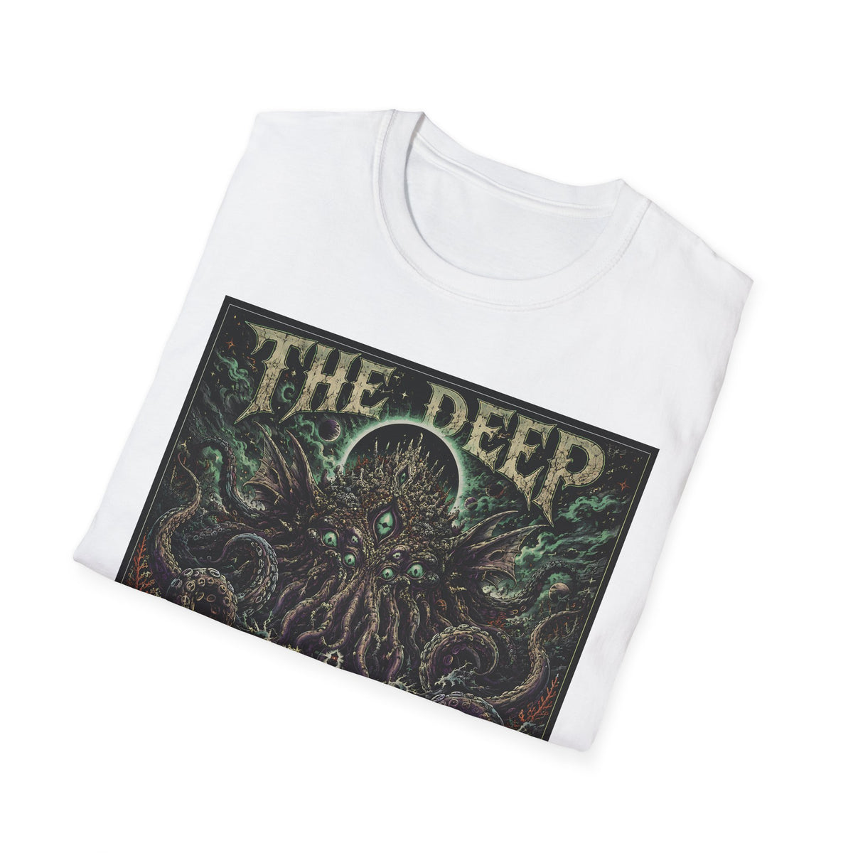 The Deep Remembers T‑Shirt — Cthulhu/Deep Sea Mythos Graphic Tee