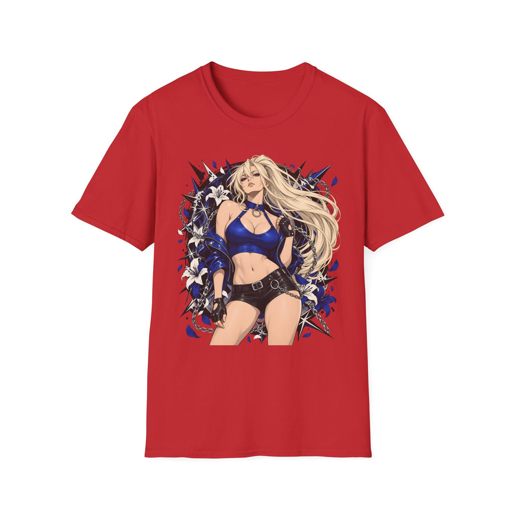 Electric Girl | Japanese Anime | Blonde Bombshell Pin Up Graphic Shirt